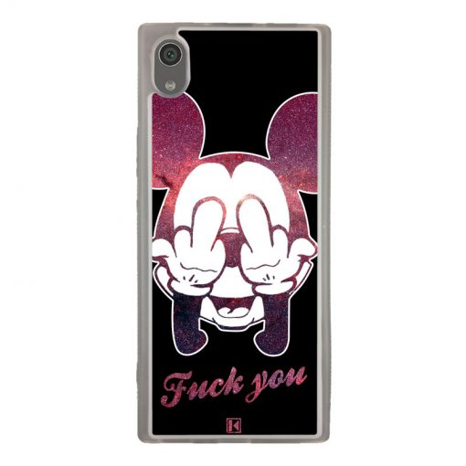 coque-sony-xperia-xa1-theklips-mickey-fuck-you