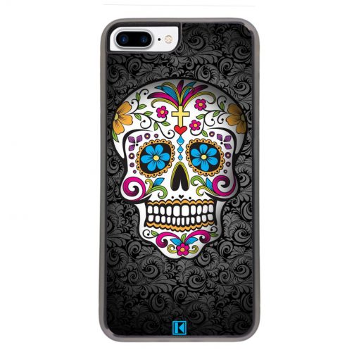 theklips-coque-iphone-7-plus-8-plus-sugar-skull-flower