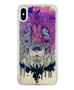 theklips-coque-iphone-xs-iphone-x-rubber-translu-lion-face