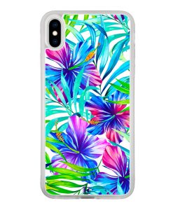 theklips-coque-iphone-x-iphone-xs-rubber-translu-exotic-flowers