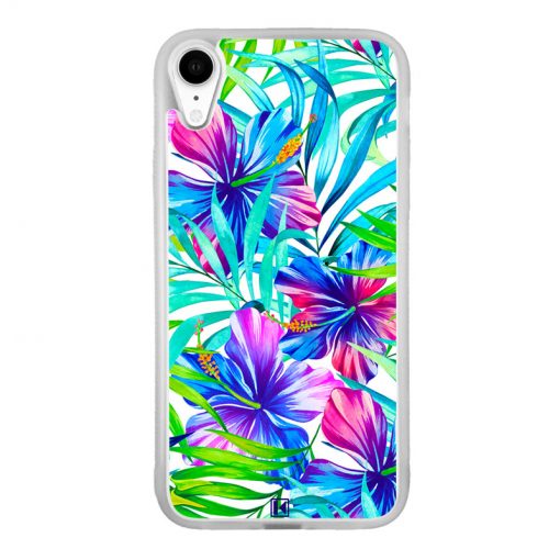 theklips-coque-iphone-xr-exotic-flowers