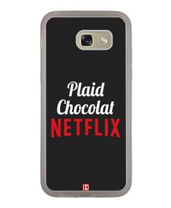 Coque Galaxy A5 2017 – Plaid Chocolat Netflix
