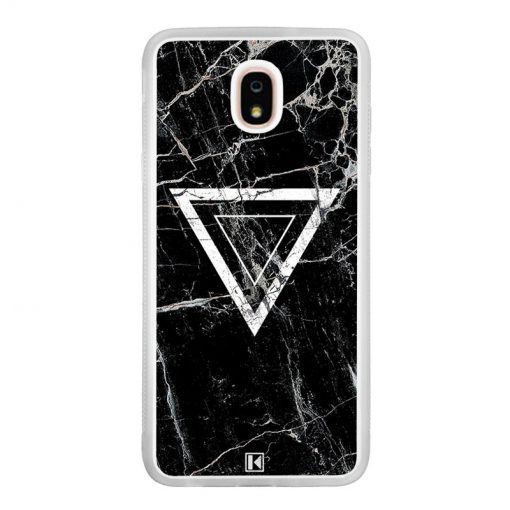 Coque Galaxy J7 2018 – Black marble