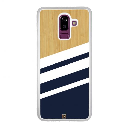 Coque Galaxy J8 2018 – Bambou Sport Bleu