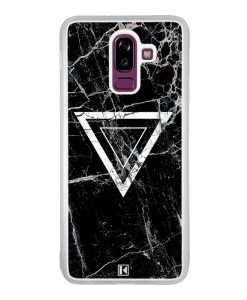 Coque Galaxy J8 2018 – Black marble