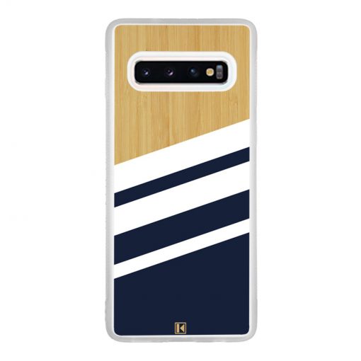 Coque Galaxy S10 – Bambou Sport Bleu