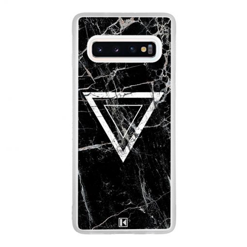 Coque Galaxy S10 – Black marble