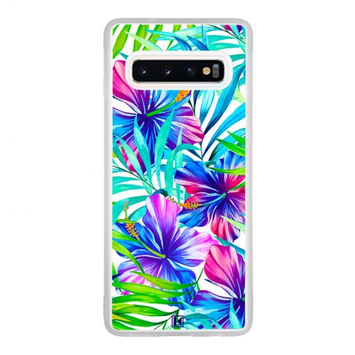 Coque Galaxy S10 – Extoic flowers