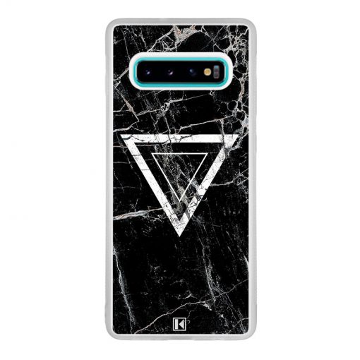 Coque Galaxy S10 Plus – Black marble