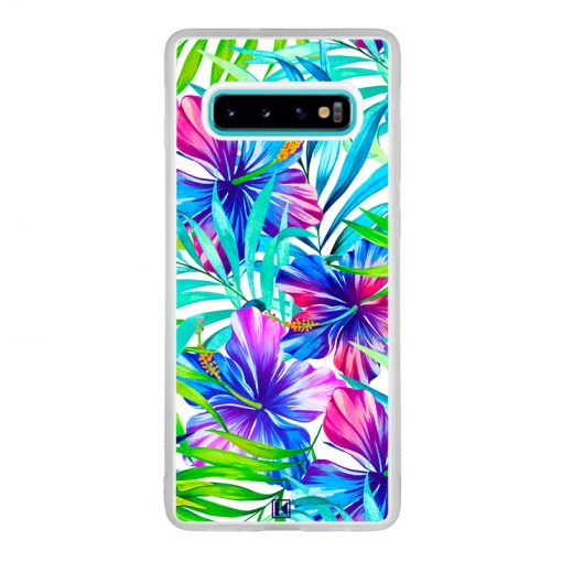 Coque Galaxy S10 Plus – Extoic flowers