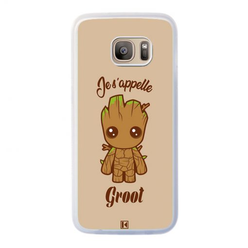 Coque Galaxy S7 Edge – Je s'appelle Groot