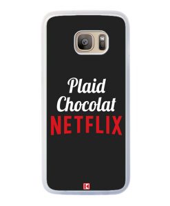 Coque Galaxy S7 Edge – Plaid Chocolat Netflix