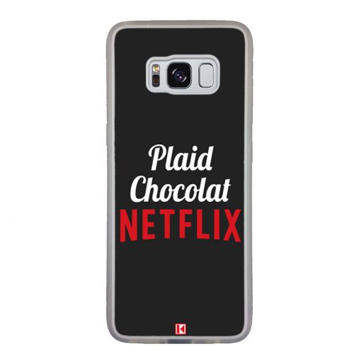 Coque Galaxy S8 – Plaid Chocolat Netflix