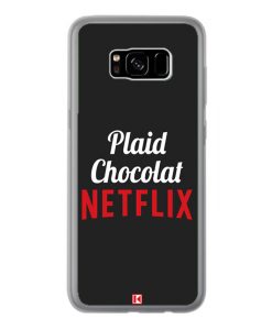 Coque Galaxy S8 Plus – Plaid Chocolat Netflix