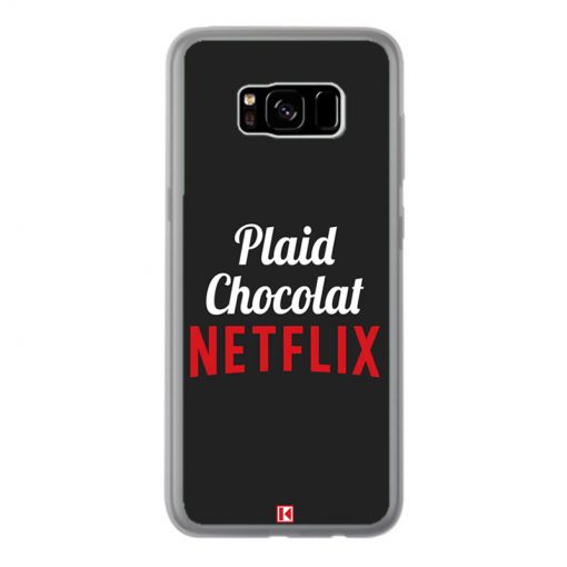 Coque Galaxy S8 Plus – Plaid Chocolat Netflix