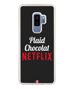 Coque Galaxy S9 Plus – Plaid Chocolat Netflix