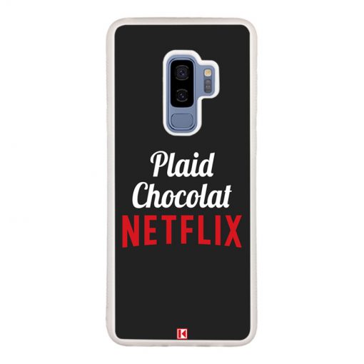 Coque Galaxy S9 Plus – Plaid Chocolat Netflix