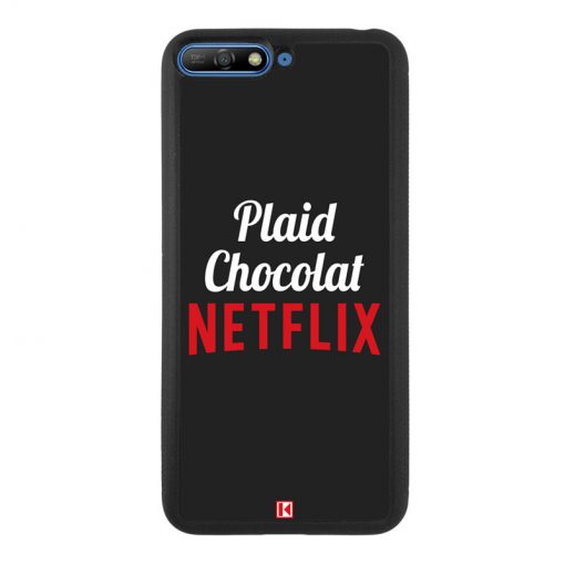 Coque Huawei Y6 2018 – Plaid Chocolat Netflix