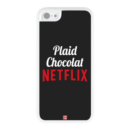 Coque iPhone 5c – Plaid Chocolat Netflix