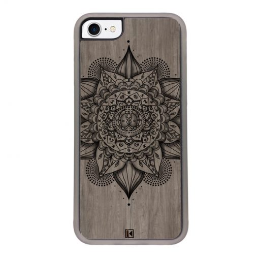 Coque iPhone 7 / 8 – Mandala on wood