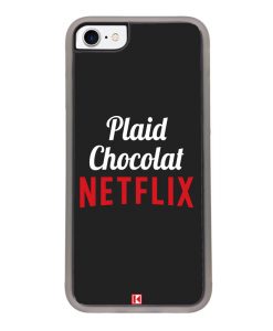 Coque iPhone 7 / 8 – Plaid Chocolat Netflix