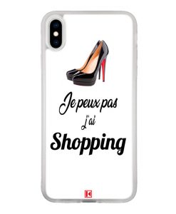 Coque iPhone X / Xs – Je peux pas j'ai Shopping