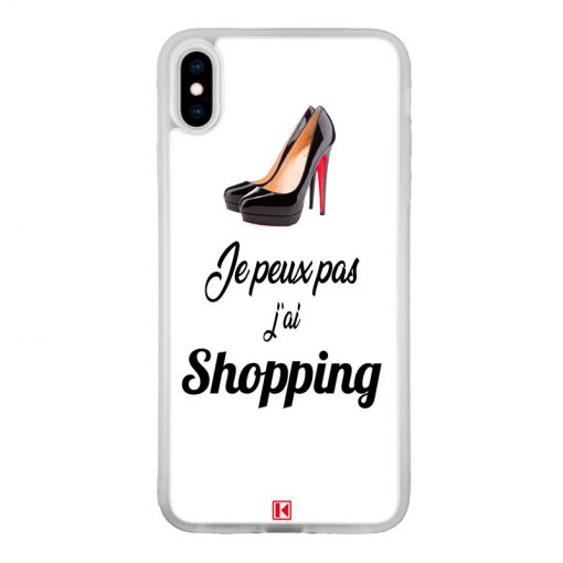 Coque iPhone X / Xs – Je peux pas j'ai Shopping