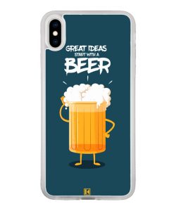 Coque iPhone X / Xs – Start with a beer