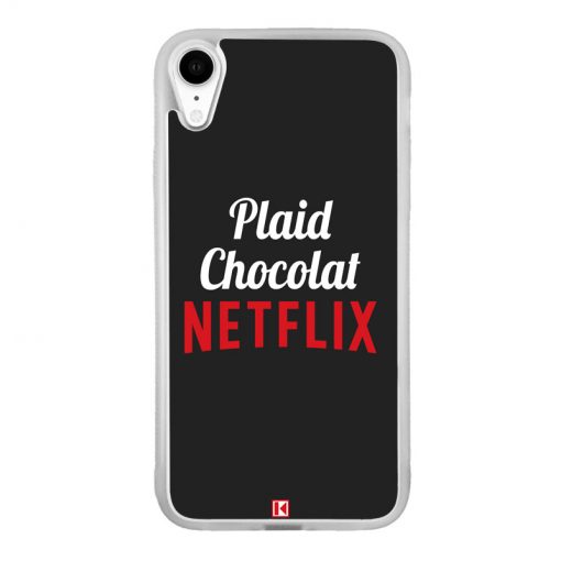 Coque iPhone Xr – Plaid Chocolat Netflix