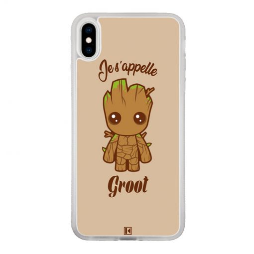 Coque iPhone Xs Max – Je s'appelle Groot