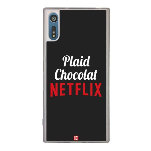 Coque Xperia XZ – Plaid Chocolat Netflix