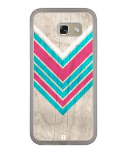 Coque Galaxy A5 2017 – Chevron on white wood