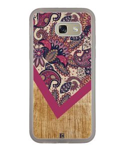 Coque Galaxy A5 2017 – Graphic wood rouge