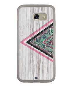Coque Galaxy A5 2017 – Triangle on white wood