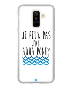 Coque Galaxy A6 Plus – Je peux pas j'ai aqua poney