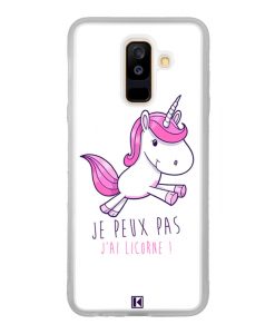 Coque Galaxy A6 Plus – Je peux pas j'ai licorne