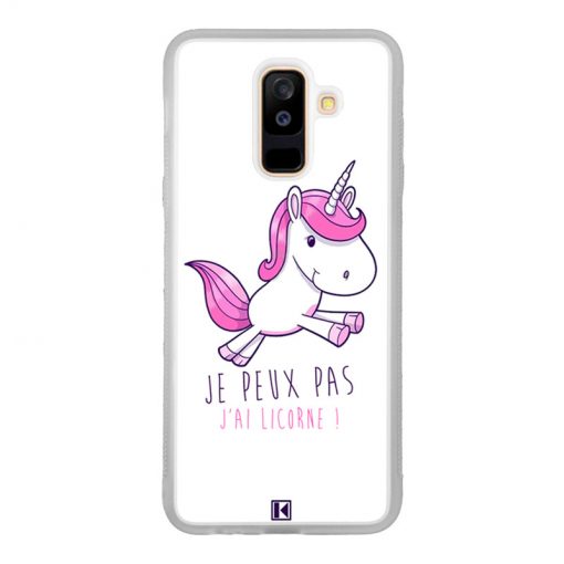 Coque Galaxy A6 Plus – Je peux pas j'ai licorne