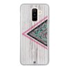 Coque Galaxy A6 Plus – Triangle on white wood