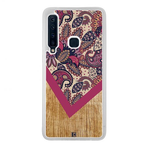 Coque Galaxy A9 2018 – Graphic wood rouge