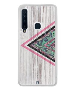 Coque Galaxy A9 2018 – Triangle on white wood