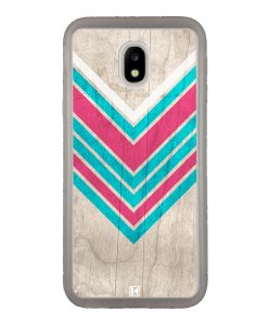 Coque Galaxy J5 2017 – Chevron on white wood