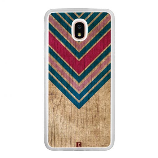 Coque Galaxy J7 2018 – Chevron on wood