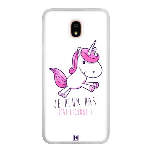 Coque Galaxy J7 2018 – Je peux pas j'ai licorne