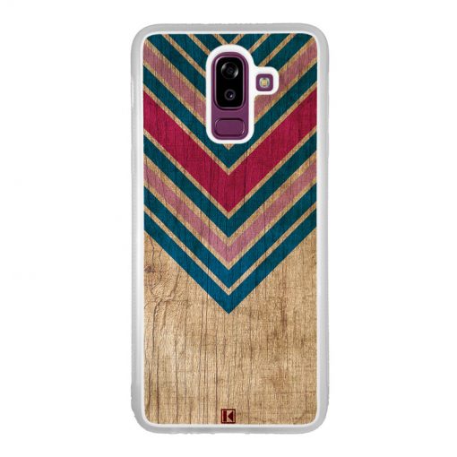 Coque Galaxy J8 2018 – Chevron on wood