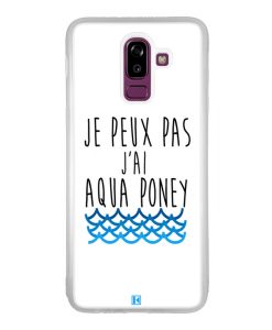 Coque Galaxy J8 2018 – Je peux pas j'ai aqua poney