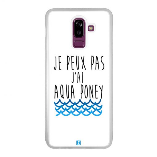 Coque Galaxy J8 2018 – Je peux pas j'ai aqua poney