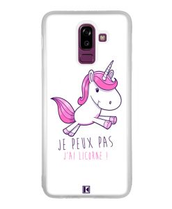 Coque Galaxy J8 2018 – Je peux pas j'ai licorne