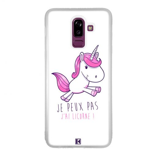 Coque Galaxy J8 2018 – Je peux pas j'ai licorne