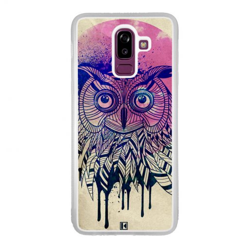 Coque Galaxy J8 2018 – Owl face