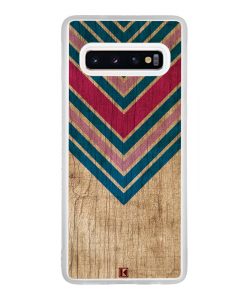 Coque Galaxy S10 – Chevron on wood